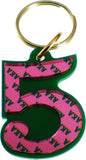 Alpha Kappa Alpha Color Mirror Line #5 Keychain [Green]