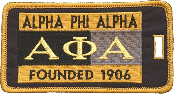 Alpha Phi Alpha Founded 1906 Luggage Tag [Black]