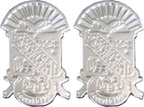 Phi Beta Sigma Shield Sandblasted Cuff Links [Silver]
