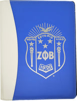 Zeta Phi Beta Dove Crest Padfolio [Blue]