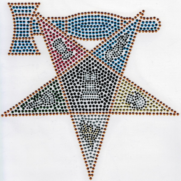 Eastern Star Past Matron Studstone Heat Transfer [Multi-Colored]