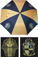 Alpha Phi Alpha Wind Resistant Auto Open Jumbo Umbrella [Black/Gold]