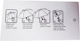 Eastern Star Vented Auto Open Compact Golf Umbrella [Multi-Colored]
