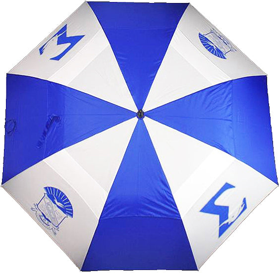 Phi Beta Sigma Wind Resistant Auto Open Jumbo Umbrella [Blue/White]