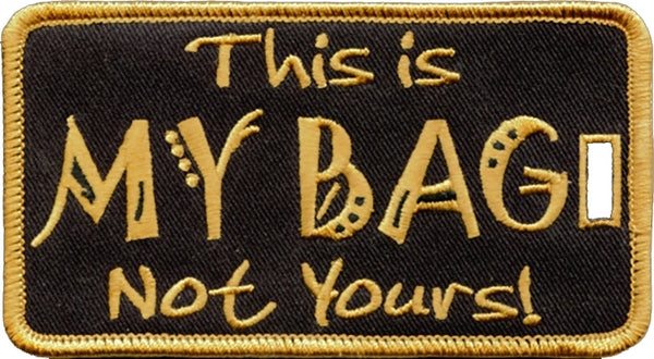 Alpha Phi Alpha Colors This Is My Bag Not Yours Luggage Tag [Black]