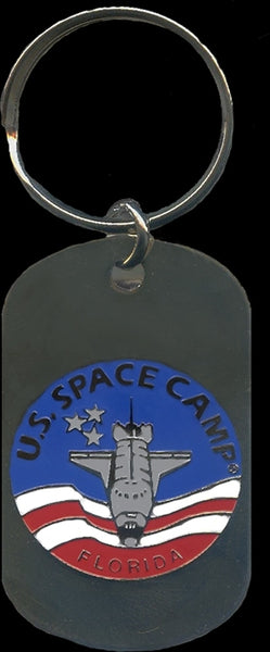 NASA U.S. Space Camp Florida Dog Tag Key Ring [Silver]