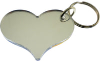 Sigma Gamma Rho Heart Mirror Key Chain [Silver]