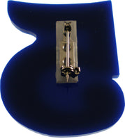 Sigma Gamma Rho Acrylic Line #5 Pin [Blue/Gold]