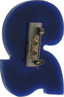 Sigma Gamma Rho Acrylic Line #2 Pin [Blue/Gold]