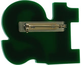 Alpha Kappa Alpha Acrylic Line #12 Mirror Pin [Green/Pink]