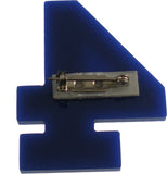 Sigma Gamma Rho Acrylic Line #4 Pin [Blue/Gold]