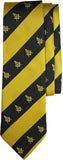 Mason Striped Mens Neck Tie [Black/Gold]