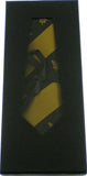 Mason Striped Mens Neck Tie [Black/Gold]