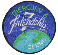 NASA Glenn Mercury 6 / Friendship 7 Iron-On Patch [Blue]