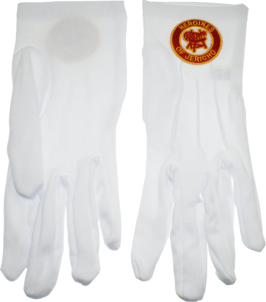 Heroines Of Jericho Emblem Ladies Ritual Gloves [White]