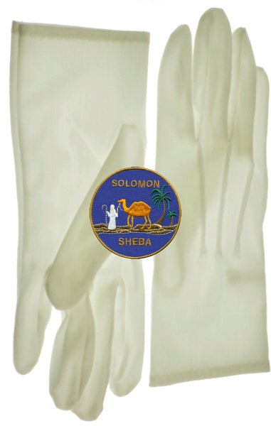 Queen Of The South Emblem Ladies Ritual Gloves [White]