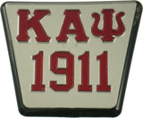 Kappa Alpha Psi 1911 Trailer Hitch Cover [Silver/Red]