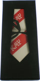 Kappa Alpha Psi Striped Mens Neck Tie [Red/White]