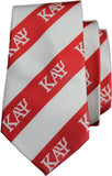Kappa Alpha Psi Striped Mens Neck Tie [Red/White]