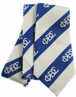 Phi Beta Sigma Striped Mens Neck Tie [Blue/White]