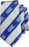 Phi Beta Sigma Striped Mens Neck Tie [Blue/White]