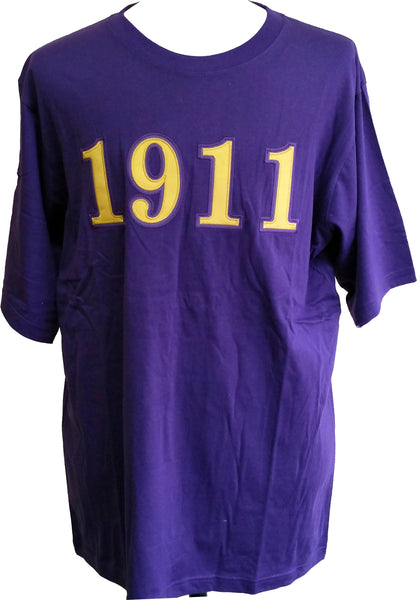 Buffalo Dallas Omega Psi Phi 1911 T-Shirt [Short Sleeve - Purple]