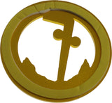 Mason Two Ball (Tubal) Cane Cut Out Heavy Weight Car Emblem [Dark Blue]