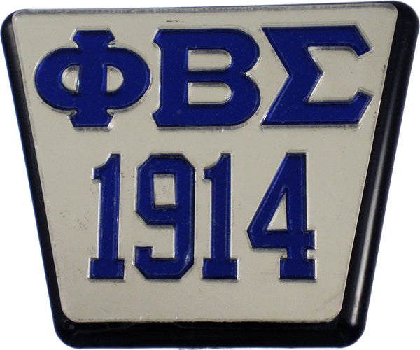 Phi Beta Sigma 1914 Trailer Hitch Cover [Silver/Blue]