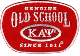 Kappa Alpha Psi Genuine Old School Satin Iron-On Patch [Red - 2.375"T x 3.5"W]