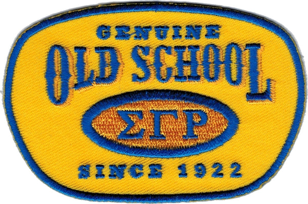 Sigma Gamma Rho Genuine Old School Satin Iron-On Patch [Gold]