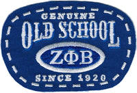 Zeta Phi Beta Old School Scissor Cut Iron-On Patch [Royal Blue]