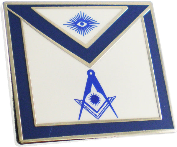 Masonic Senior Deacon Apron Lodge Officer Lapel Pin [Silver]