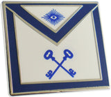 Masonic Treasurer Apron Lodge Officer Lapel Pin [Silver]