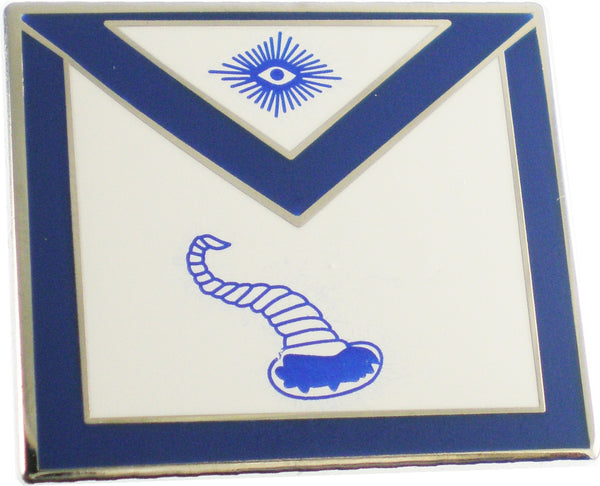 Masonic Senior Steward Right Apron Lodge Officer Lapel Pin [Silver]