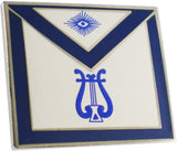 Masonic Organist Apron Lodge Officer Lapel Pin [Silver]