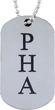 Prince Hall Mason Double Sided Dog Tag [Silver]