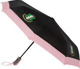 Alpha Kappa Alpha Mini Hurricane Umbrella [Black/Pink]
