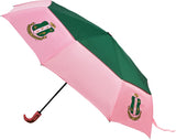 Alpha Kappa Alpha Large Hurricane Umbrella [Pink/Green]