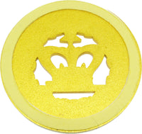 Order of the Amaranth Round Cut Out Heavy Weight Car Emblem [Gold]