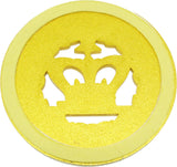 Order of the Amaranth Round Cut Out Heavy Weight Car Emblem [Gold]