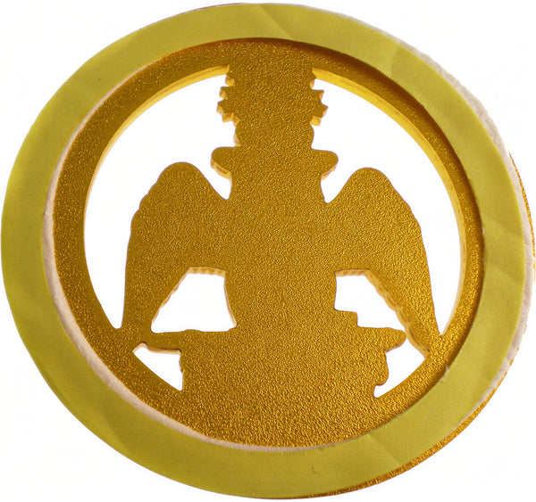 Scottish Rite Auto Emblem Scottish Rite 33rd Degree Wings Down Round Cut Out Heavy Weight Car ...