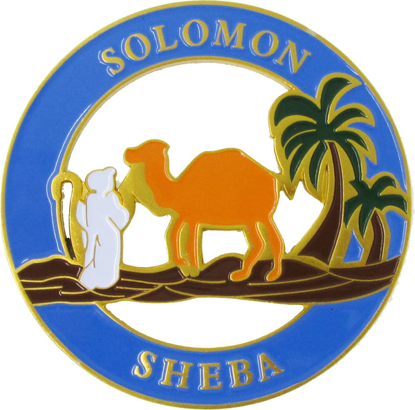 Queen of the South Round Cut Out Heavy Weight Car Emblem [Blue]