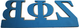Zeta Phi Beta Chrome Cut Out Car Emblem [Silver]