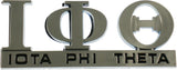 Iota Phi Theta Chrome Cut Out Car Emblem [Silver]