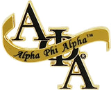 Alpha Phi Alpha Banner Lapel Pin [Gold]
