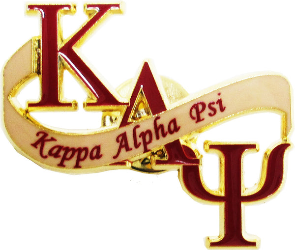 Kappa Alpha Psi Banner Lapel Pin [Gold]