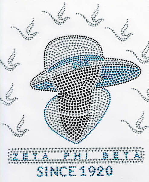 Zeta Phi Beta Floating Doves Heat Transfer [Silver]