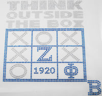 Zeta Phi Beta Think Outside The Box Heat Transfer [Silver/Blue]