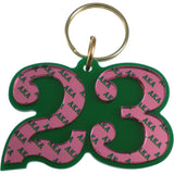 Alpha Kappa Alpha Color Mirror Line #23 Keychain [Green]