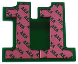 Alpha Kappa Alpha Acrylic Line #11 Mirror Pin [Green/Pink]
